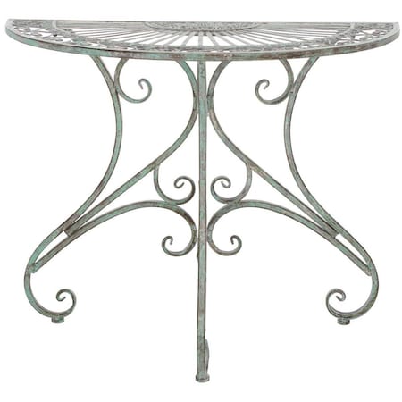 Safavieh 35.5 x 18.5 x 29.3 in. Annalise Accent Table, Antique & Dark Green PAT5008D